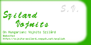 szilard vojnits business card